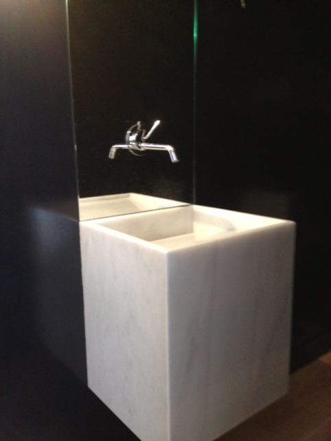 Lavabo macizo Blanco Macael