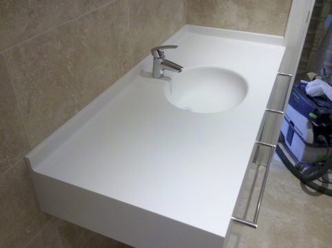 Encimera de baño de Corian 2